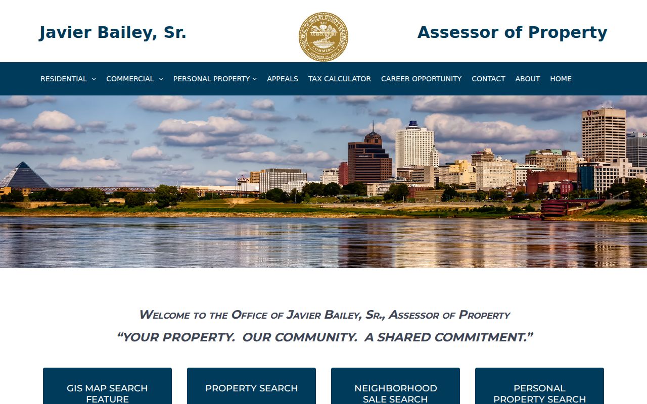 Collierville residents directory Shelby County Assessor property search